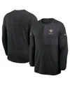 Nike New Orleans Saints Sideline Coach  Men's Dri-fit Nfl Long-sleeve Top In Black