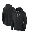 Nike Men's Black New Orleans Saints Sideline Performance Full-zip Hoodie Sweatshirt In Black