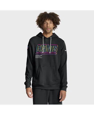 Nike Tennessee Titans Crucial Catch Sideline  Men's Dri-fit Nfl Pullover Hoodie In Black