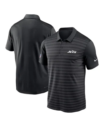 Nike Men's Black New York Jets 2024 Sideline Victory Performance Polo
