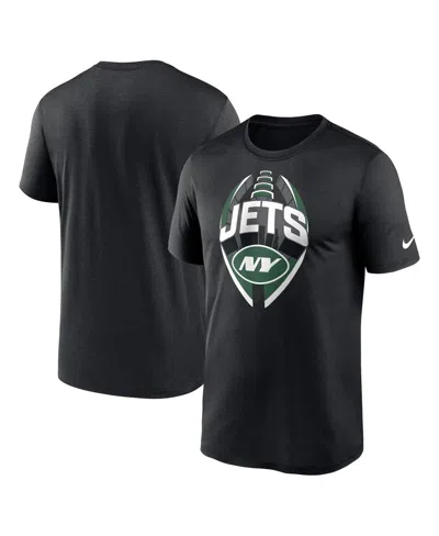 Nike Men's Black New York Jets Legend Icon Performance T-shirt