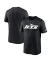 Nike Black New York Jets Legend Logo Performance T-shirt In Black