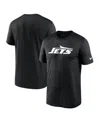 Nike Black New York Jets Legend Logo Performance T-shirt In Black