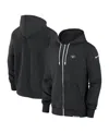 Nike Men's Black New York Jets Sideline Performance Full-zip Hoodie Sweatshirt In Black