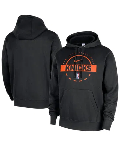 Nike Men's Black New York Knicks 2025/26 Authentic Practice Club Pullover Hoodie