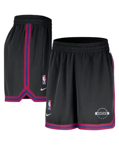 Nike Black New York Knicks Authentic Practice Dna Woven Performance Shorts
