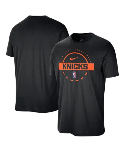 Nike Men's Black New York Knicks Authentic Practice T-shirt