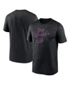 Nike Men's Black New York Mets 2025 City Connect Team Phrase Script Legend Performance T-shirt In Black