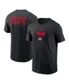 Nike Men's Black Ohio State Buckeyes 2-hit Stacked T-shirt