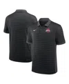 Nike Men's Black Ohio State Buckeyes 2025 Early Season Coaches Sideline Victory Stripe Performance Polo S In Black