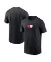 Nike Ohio State Campus Logo Swoosh  Men's College T-shirt In Black