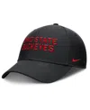 Nike Men's Black Ohio State Buckeyes Rise Practice Adjustable Hat In Black