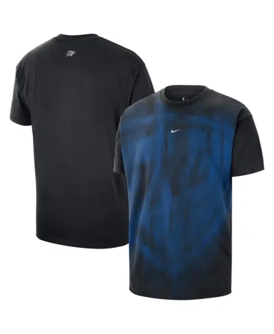 Nike Oklahoma City Thunder Logo-print T-shirt In Black