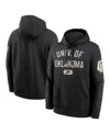 Nike Black Oklahoma Sooners Club Fleece Fashion Hoodie In Black
