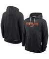Nike Men's Black Oklahoma State Cowboys 2025 Sideline Performance Pullover Hoodie In Black