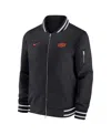 Nike Men's Black Oklahoma State Cowboys Full-zip Bomber Jacket In Black