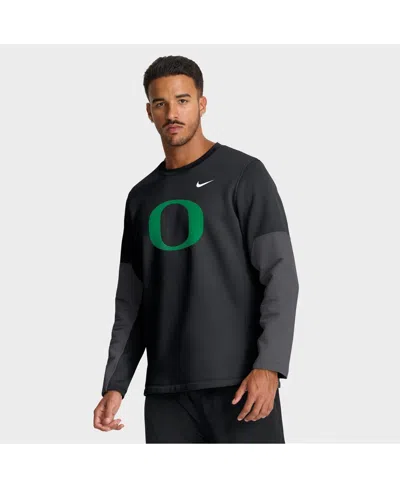 Nike Black Oregon Ducks 2025 Sideline Coach Performance Long Sleeve T-shirt