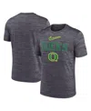 Nike Men's Black Oregon Ducks Campus Slant Velocity Performance T-shirt In Black