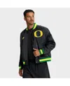 Nike Black Oregon Ducks Legacy Full-snap Bomber Jacket In Black