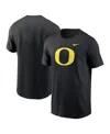 Nike Men's Oregon Ducks Primetime Evergreen Logo T-shirt In Black