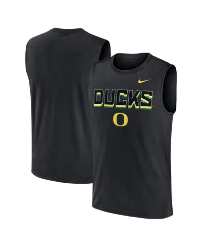 Nike Men's Black Oregon Ducks Primetime Tricode Legend Performance Tank Top