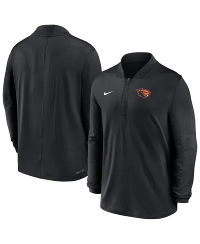 Nike Men's Black Oregon State Beavers Dri-fit Half-zip Pullover Sweatshirt