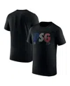 Nike Men's Black Paris Saint-germain Lights T-shirt In Black