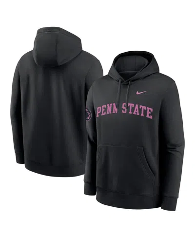 Nike Black Penn State Nittany Lions 2025 Sideline Club Fleece Pullover Hoodie