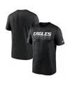 Nike Black Philadelphia Eagles Sideline Legend Performance T-shirt In Black