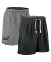 Nike Men's Black Philadelphia Eagles Sideline Reversible Performance Shorts In Multi