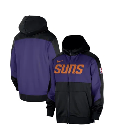 Nike Men's Black Phoenix Suns Authentic On-court Showtime Performance Full-zip Hoodie In Multi