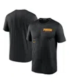 Nike Men's Black Pittsburgh Pirates Authentic Collection Early Work Tri-blend Performance T-shirt In Black