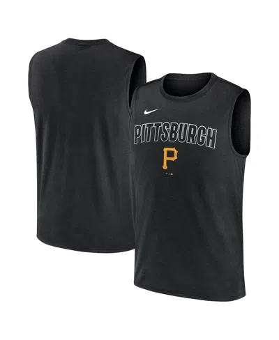 Nike Men's Black Pittsburgh Pirates Knockout Performance Muscle Tank Top