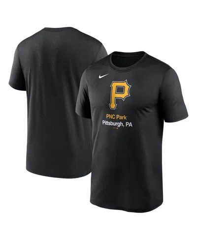 NIKE MEN'S BLACK PITTSBURGH PIRATES STADIUM LEGEND PERFORMANCE T-SHIRT