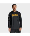 Nike Black Pittsburgh Steelers Sideline Pure Fury Performance Long Sleeve Hoodie T-shirt In Black