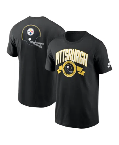 Nike Black Pittsburgh Steelers Rewind Front And Back Hit Essential T-shirt