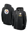 Nike Pittsburgh Steelers Utility Player Sideline  Men's Dri-fit Nfl Full-zip Hoodie In Black