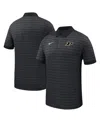 Nike Men's Black Purdue Boilermakers 2025 Early Seasonâ Coaches Sideline Victory Stripe Performance Polo  In Black