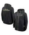 Nike Men's Black Purdue Boilermakers 2025 Sideline Performance Full-zip Hoodie In Black