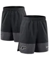 Nike Men's Black Purdue Boilermakers 2025 Sideline Performance Shorts In Black