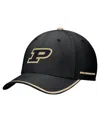 Nike Men's Black Purdue Boilermakers Rise Performance Flex Hat In Black