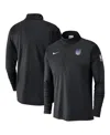 Nike Men's Black Sacramento Kings 2024/25 Courtside Performance Half-zip Top In Black