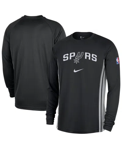 Nike Men's Black San Antonio Spurs 2025/26 Authentic Pre-game Legend Dri-fit Long Sleeve Shooting Shirt