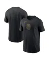Nike Black San Diego Padres  Lights Out Color Pop T-shirt In Black