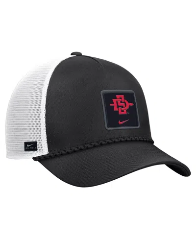 Nike Men's Black San Diego State Aztecs 2026 On-field Rope Adjustable Trucker Hat