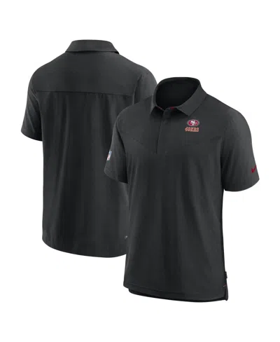Nike Men's Black San Francisco 49ers 2022/23 Sideline Lockup Performance Polo