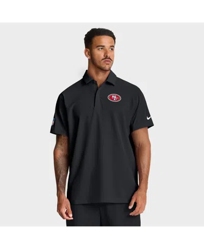 Nike Black San Francisco 49ers Sideline City Pride Woven Performance Polo