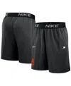 Nike Men's Black San Francisco Giants Authentic Collection Performance Knit Shorts In Black