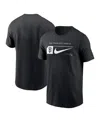 Nike Men's Black San Francisco Giants Fashion Graphic Swoosh T-shirt In Black