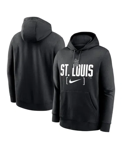 Nike Men's Black St. Louis Cardinals Club Slack Pullover Hoodie